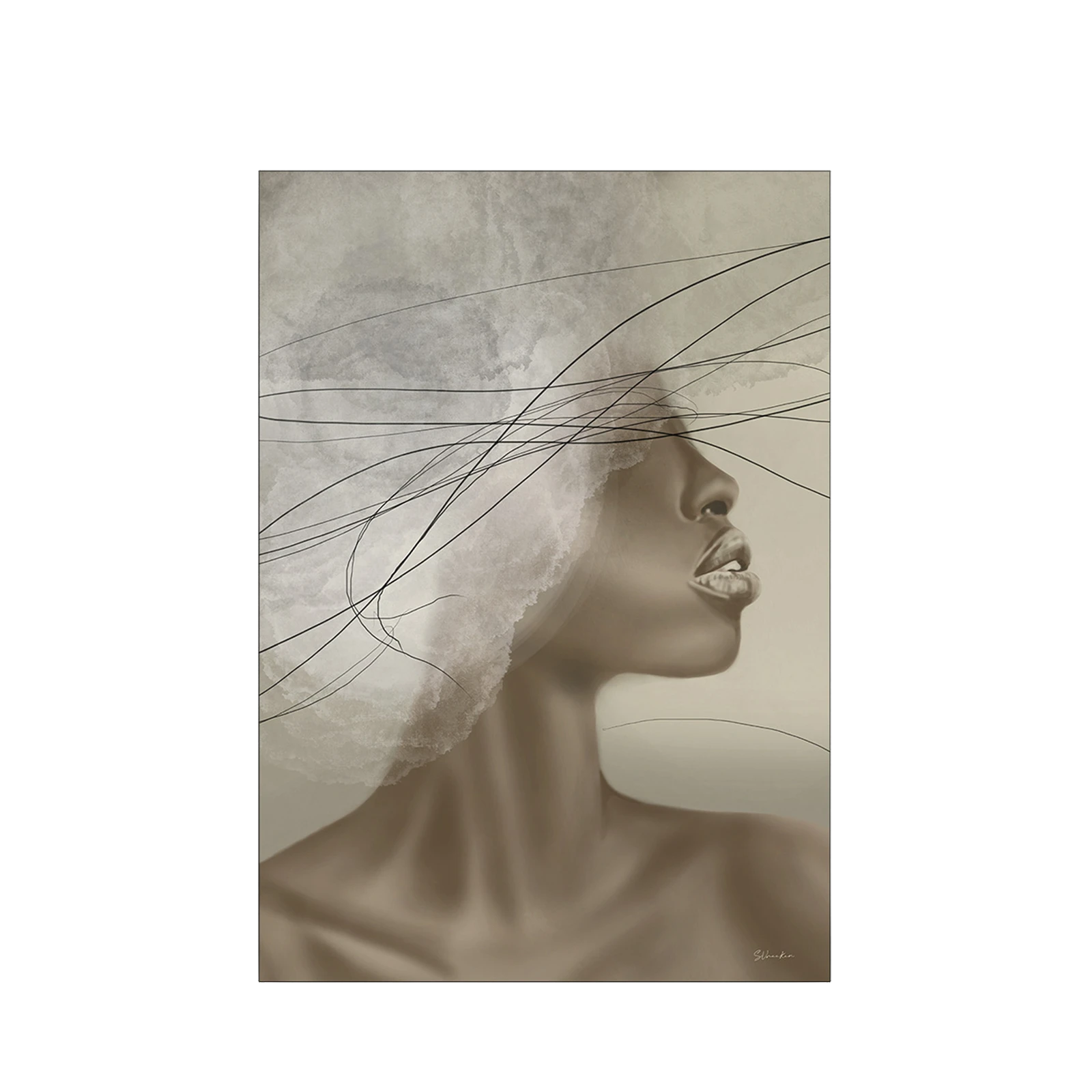 Wanddecoratie 110x80 Cloudy Thoughts (small)