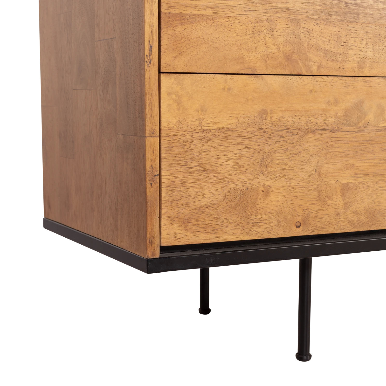 Tv meubel (hoog - 220cm - open vak) Palma - Warmbrown